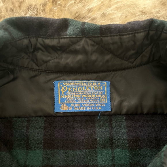 Pendleton black watch tartan wool XL button down - Picture 3 of 8